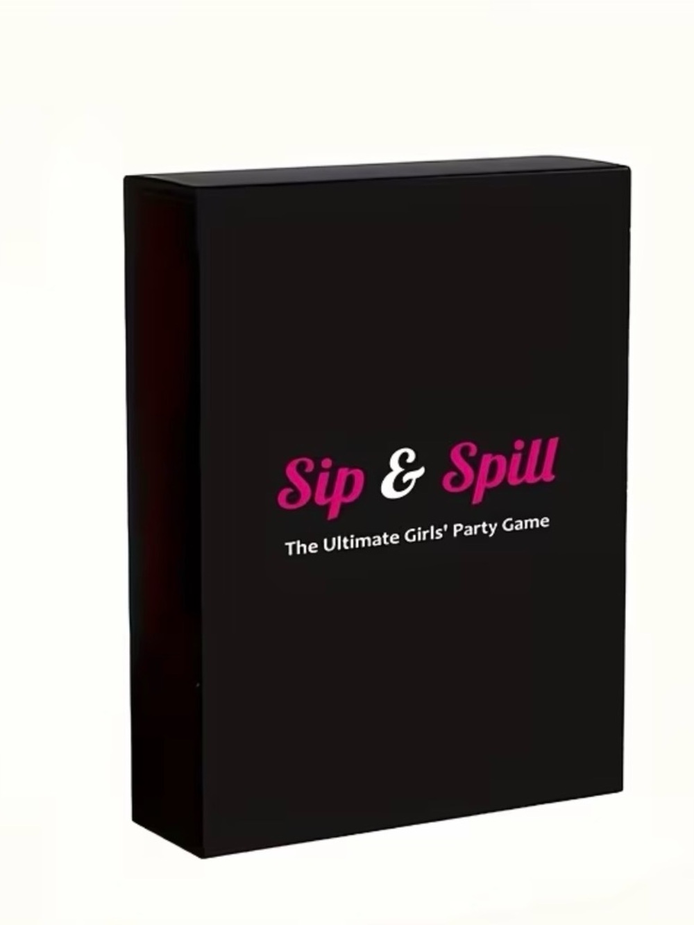 Sip & Spill Party Game - Black with Pink Logo